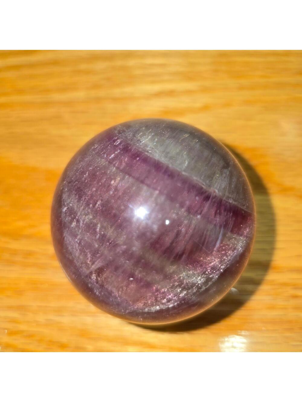 754. Fluorite Natural Crystal Sphere 59mm